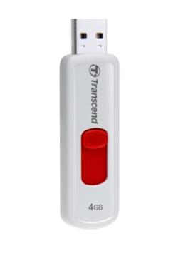 Transcend 4GB JetFlash 530, USB 2.0 flash disk, bílo/červený