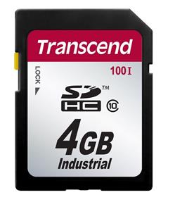 Transcend 4GB SDHC průmyslová paměťová karta (Class 10)