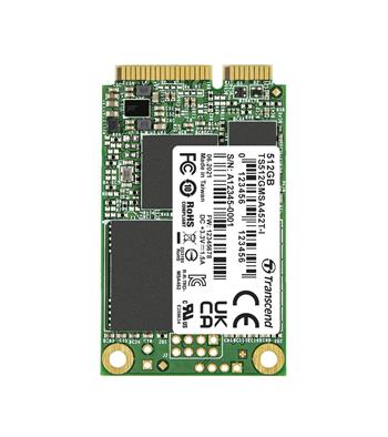 TRANSCEND MSA452T-I 512GB Industrial 3K P/E SSD disk mSATA, SATA III 6Gb/s (3D TLC), 560MB/s R, 520MB/s W