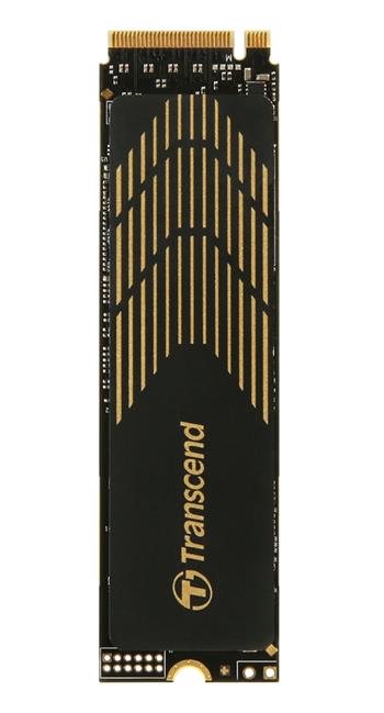 TRANSCEND MTE240S 500GB SSD disk M.2 2280 with Heatsink, PCIe Gen4 x4 NVMe 1.4 (3D TLC), 3800MB/s R, 2800MB/s W