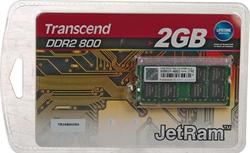 Transcend paměť 2GB (JetRam) SO-DIMM DDR2 800Mhz CL5 2Rx8