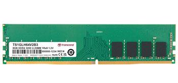 Transcend paměť 8GB DDR4 3200 U-DIMM 1Rx8 (1Gx8)x8 CL22 1.2V