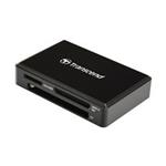 Transcend USB 3.0 čtečka paměťových karet, černá - SDHC/SDXC (UHS-I/II), microSDHC/SDXC (UHS-I), CompactFlash (UDMA6/7)