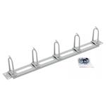 Triton 19" vyvazovací panel 1U,6xháček velký zacvak.pro čtver.otvor9x9,ovál.díry, RAL7035