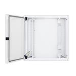 Triton Hybridní rozvaděč datový 333x500x110 mm, dv. rovné, RAL9003 hl. lesklá