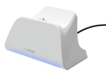 TRUST GXT255W CHARGE STAND PS5 WHITE - bílá