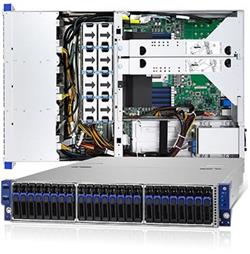 TYAN Transport SX 2U server 1x SP3, 16x DDR4 ECC R, 24+2x 2,5" ), 2x770W (plat.), 2x 1Gb LAN + OCP, IPMI