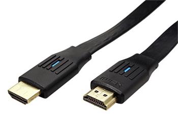 Ultra High Speed HDMI kabel, 8K@60Hz, HDMI M - HDMI M, plochý, 1m