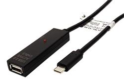 USB 2.0 aktivní prodlužovací kabel USB C(M) - USB A(F), 20m