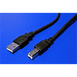 USB 2.0 kabel A-B, 1,8m, černý