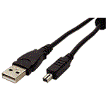 USB 2.0 kabel A - miniUSB MINOLTA 8pin, 2m, černý