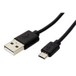 USB 2.0 kabel, USB A(M) - microUSB B(M), 0,5m