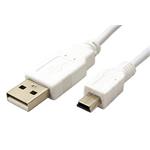 USB 2.0 kabel USB A(M) - miniUSB 5pin B(M), 0,8m