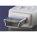 USB 2.0 kabel USB A(M) - miniUSB 5pin B(M), 1,8m, bílý