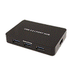 USB 3.0 Hub, 4 porty, se zdrojem