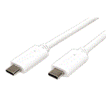 USB 3.1 Gen 2 kabel USB C(M) - USB C(M), PD 20V/3A, 1m, bílý