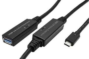 USB 5Gbps aktivní prodlužovací kabel USB C(M) - USB3.0 A(F), 10m
