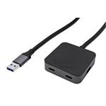 USB 5Gbps Hub, 2x USB A 3.0 +2x USB C, s kabelem 5m