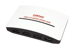 USB 5Gbps Hub, 4x USB3.0 A(F), se zdrojem