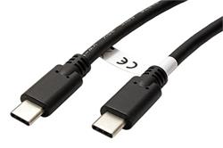 USB 5Gbps kabel USB C(M) - USB C(M), PD 60W, 3m, černý