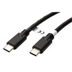 USB 5Gbps kabel USB C(M) - USB C(M), PD 60W, 3m, černý