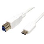 USB 5Gbps kabel USB3.0 B(M) - USB C(M), 1,8m