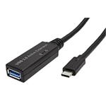 USB 5Gbps (USB 3.0) aktivní prodlužovací kabel USB C(M) - USB3.0 A(F), 5m