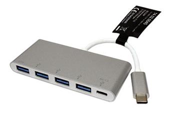 USB 5Gbps (USB 3.0) Hub, USB C(M) - 4x USB3.0 A(F), USB C PD