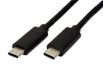 USB 5Gbps (USB 3.0) kabel USB C(M) - USB C(M), 1m, černý