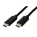 USB 5Gbps (USB 3.0) kabel USB C(M) - USB C(M), 1m, černý