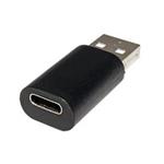 USB redukce USB A(M) - USB C(F),  černá