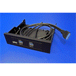 USB SuperSpeed 5Gbps přední panel do 5,25/3,5 pozice, 2x USB 3.0 A(F), 60cm, 1x 20pin