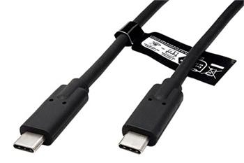 USB4 20Gbps kabel USB C(M) - USB C(M), PD 100W, 2m, černý