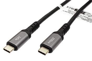 USB4 20Gbps kabel USB C(M) - USB C(M), PD 240W, 2m, černý