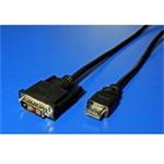 VALUE kabel DVI-HDMI/ DVI-D (M) - HDMI (M)/ černý/ 3m