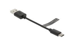 VALUELINE kabel USB 2.0/ zástrčka USB-C - zástrčka A/ černý/ 10cm