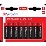 VERBATIM Alkalické baterie AA,  8 PACK , LR6