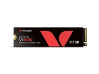 VERBATIM SSD Vi5000 Internal PCIe NVMe M.2 SSD 512GB , W2500/ R 5000 M