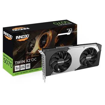 VGA INNO3D NVIDIA GEFORCE RTX 5070 Twin X2 OC 12GB GDDR7- 2 slot