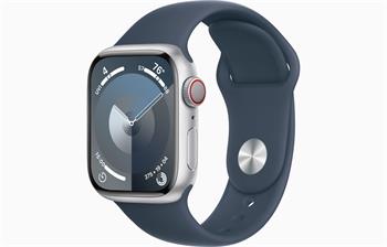 Watch S9 Cell,45mm Silver/Storm Blue SB - S/M / SK