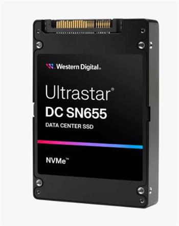 WD Ultrastar SN655/7,68TB/SSD/U 3.15/Černá/5R