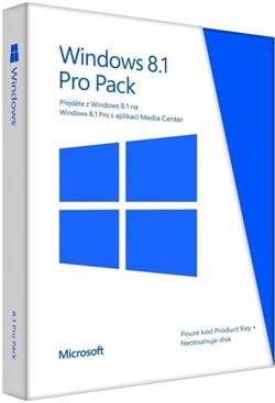 Windows 8.1 Pro Pack 32-bit/64-bit Czech PUP (Upgrade Medialess)