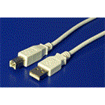 Wiretek Kabel USB2.0 A-B 1,8m (A-M/B-M)