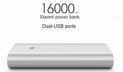 Xiaomi Power Bank 16000 mAh, 2x USB, silver