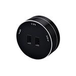 Zásuvkový modul Viking A50B, černá/výstupy - 1xUSB-A/výkon až 2500W/230V,16A,50Hz
