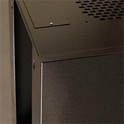 Závěsný datový rozvaděč 10'' Netrack 9U/300 mm, skleněné dveře, barva grafit